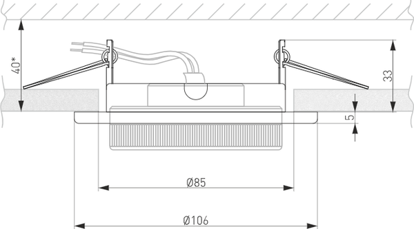 Изображение товара Точечный светильник Elektrostandard Circu 1035 GX53 WH (черный)
