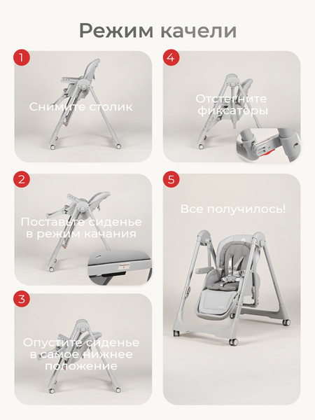 Изображение товара Стульчик для кормления Tomix Winky / YY11-3 (серый)