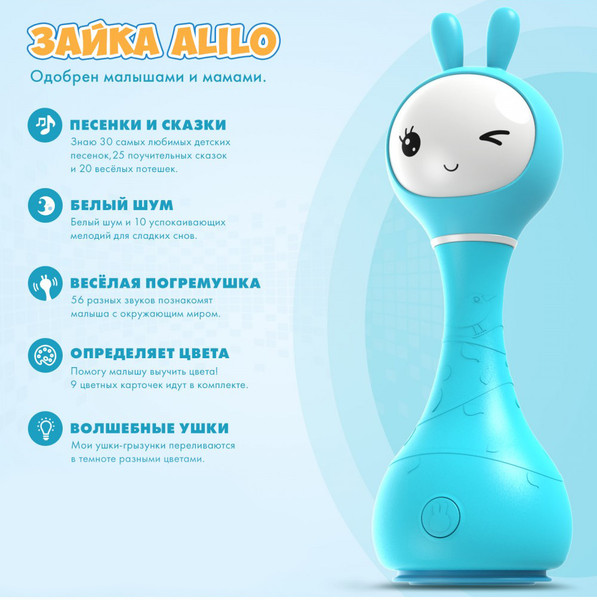 Изображение товара Интерактивная игрушка Alilo Умный зайка R1 / 60406 (мятный)