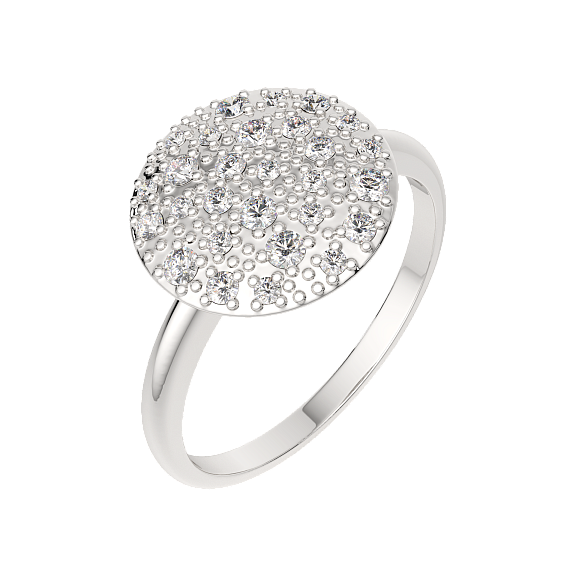 Изображение товара Кольцо из серебра ZORKA 0210191 (р.17.5, с фианитами)