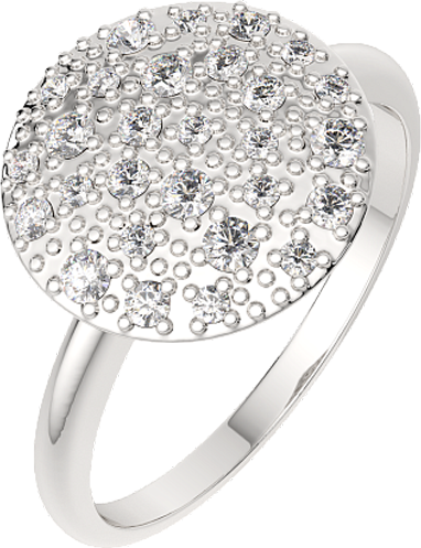 Изображение товара Кольцо из серебра ZORKA 0210191 (р.17.5, с фианитами)