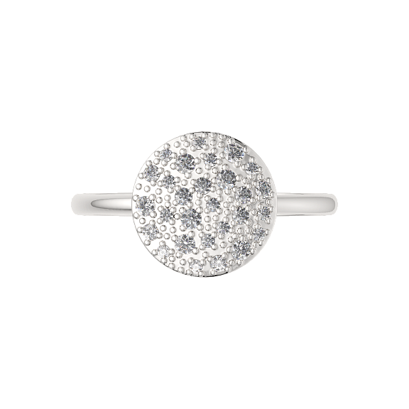 Изображение товара Кольцо из серебра ZORKA 0210191 (р.17.5, с фианитами)