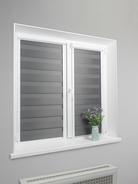 Изображение товара Рулонная штора кассетная Sundays Home UNI-2 LB 11-10 43х160 (серый, правая)