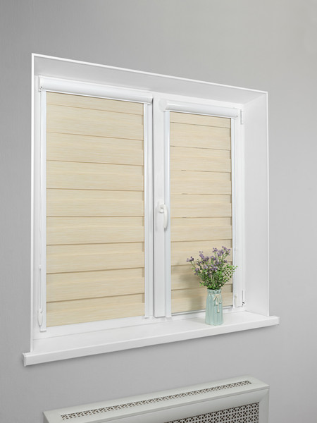 Изображение товара Рулонная штора кассетная Sundays Home UNI-2 LB 22-02 78х160 (бежевый, правая)