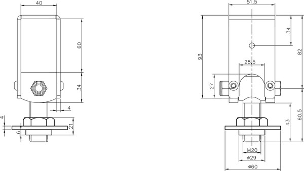 Изображение товара Петля воротная Прогейт JL134C