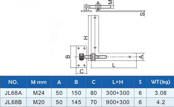 Изображение товара Петля воротная Прогейт JL68AL