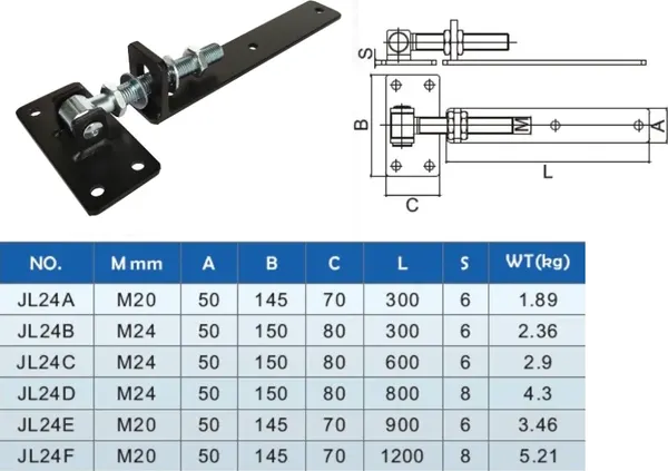 Изображение товара Петля воротная Прогейт JL24D/4 (4шт)