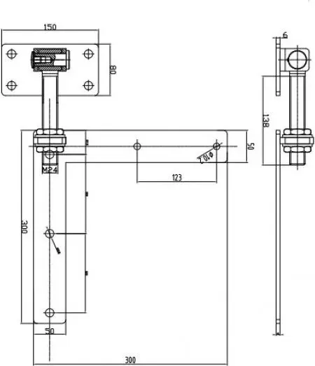 Изображение товара Петля воротная Прогейт JL68AR/2 (2шт)