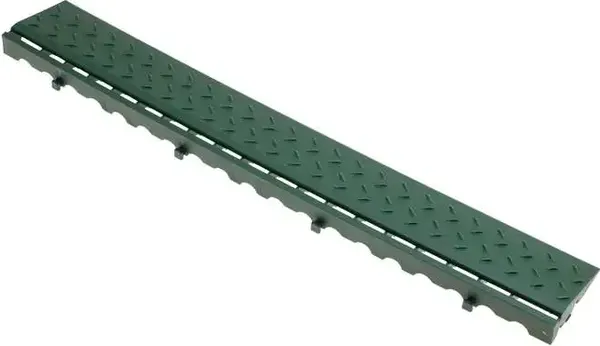 Изображение товара Боковой элемент обрамления для газонной решетки Альта-профиль С замками (зеленый)