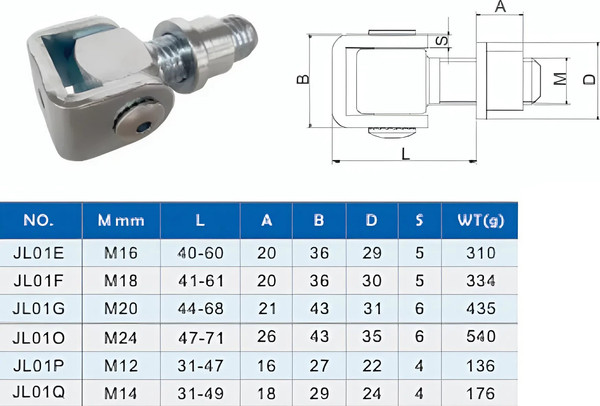 Изображение товара Петля воротная Прогейт JL01E/2 (2шт)
