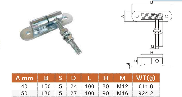 Изображение товара Петля воротная Прогейт JL30D