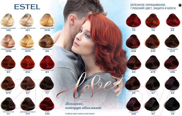 Изображение товара Крем-краска для волос Estel Love 5/7 (шоколад)