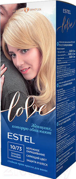 Изображение товара Крем-краска для волос Estel Love 10/73 (блондин бежевый)