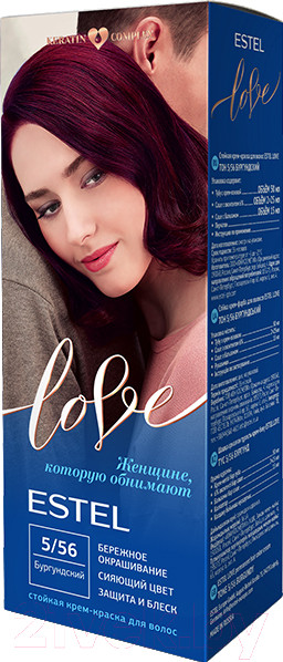 Изображение товара Крем-краска для волос Estel Love 5/56 (бургундский)