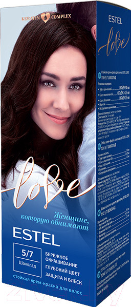 Изображение товара Крем-краска для волос Estel Love 5/7 (шоколад)