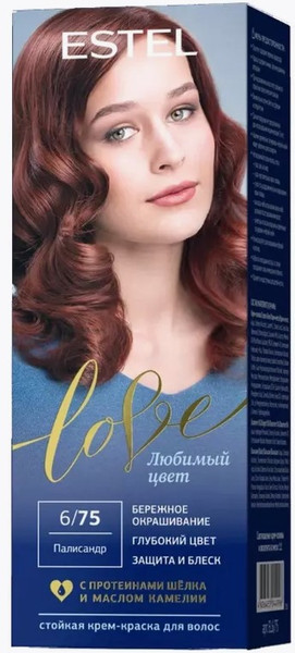 Крем-краска для волос Estel Love 6/75 (палисандр)