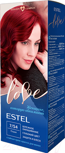 Изображение товара Крем-краска для волос Estel Love 7/54 (пламя)