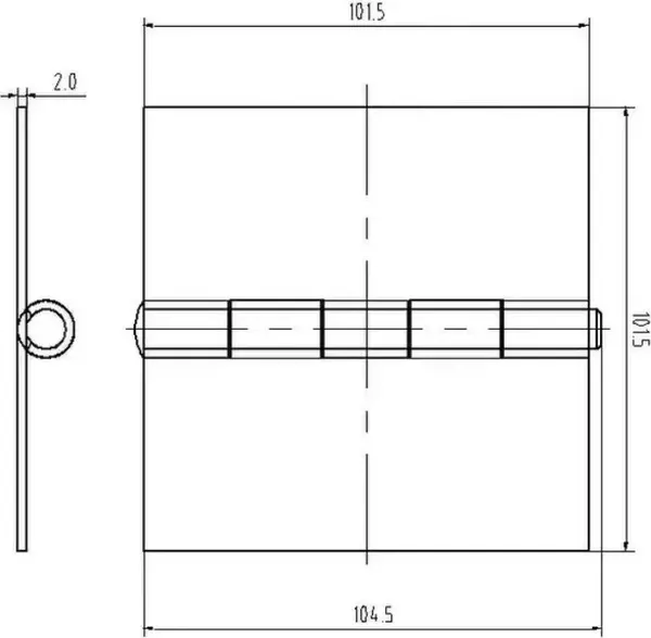 Изображение товара Комплект петель дверных Прогейт JL46D/4 (4шт)