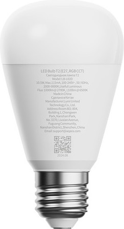 Изображение товара Умная лампа Aqara T2 E27 CCT / LB-L02E