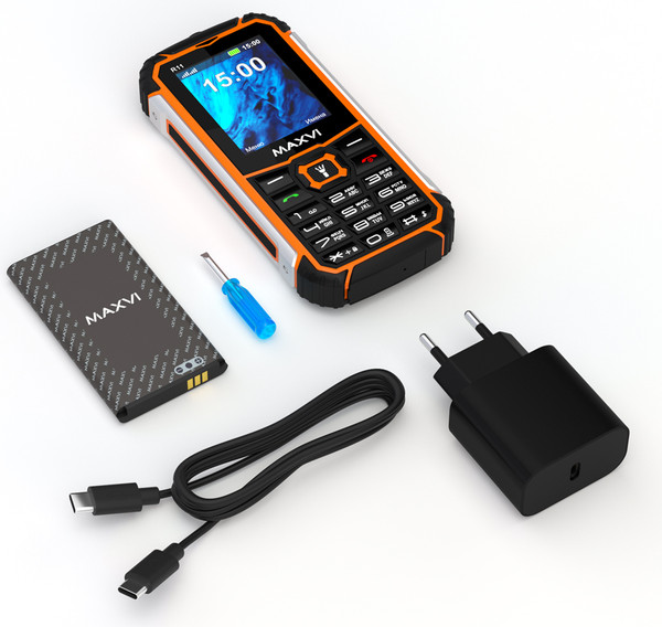 Изображение товара Мобильный телефон Maxvi R11 (оранжевый)