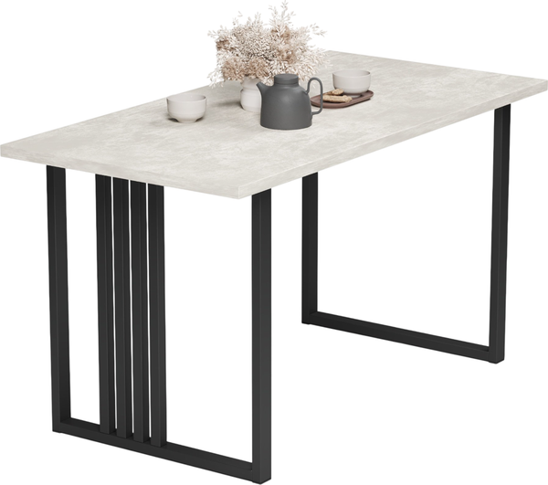 Изображение товара Обеденный стол Mio Tesoro Laim 120x66 (шелковый камень/черный)