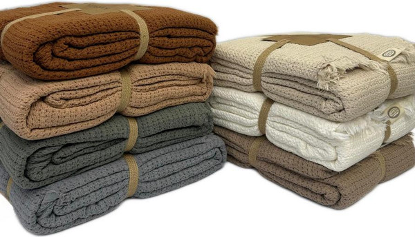 Изображение товара Плед Sarev Евро 220x240 / PL027 SIMA v3/Koyu kahve