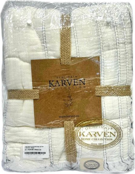 Изображение товара Плед Sarev Евро 220x240 / PL029 IZGI v1/Beyaz