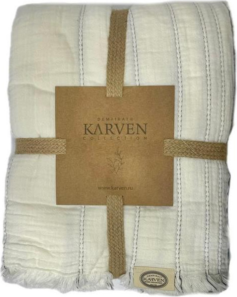 Изображение товара Плед Sarev Евро 220x240 / PL029 IZGI v1/Beyaz