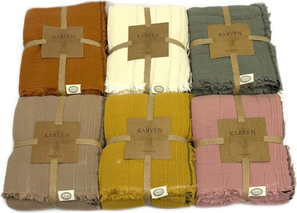 Изображение товара Плед Sarev Евро 220x240 / PL029 IZGI v1/Beyaz