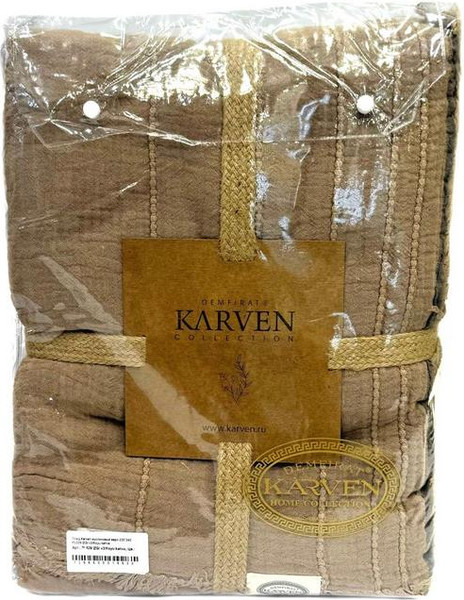 Изображение товара Плед Sarev Евро 220x240 / PL029 IZGI v3/Koyu kahve