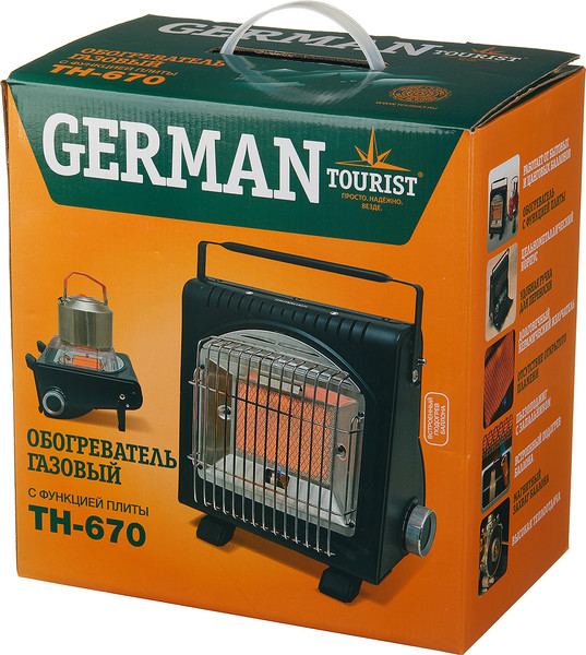 Изображение товара Обогреватель газовый для палатки Tourist German TH-670
