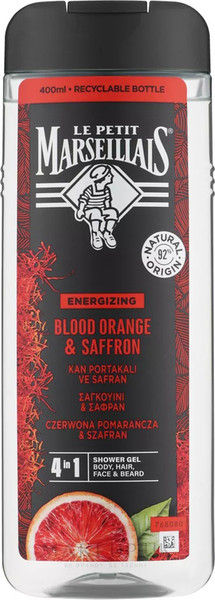 Изображение товара Гель для душа Le Petit Marseillais Шафран и красный апельсин (400мл)