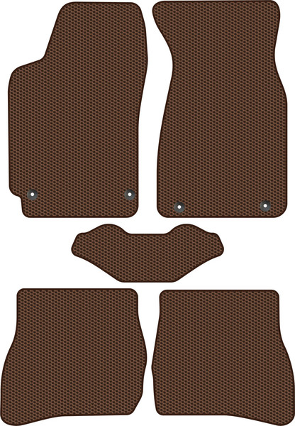 Изображение товара Комплект ковриков для авто Alicosta 1402_1-кор для Volkswagen Passat V 3B3/3B2/3B5/3B6 1996-2005 (EVA соты, коричневый)