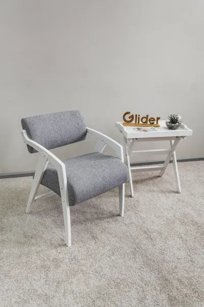 Изображение товара Стул Glider серый/молочный дуб