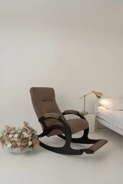 Изображение товара Кресло-качалка Glider Лаунж (коричневый/венге)