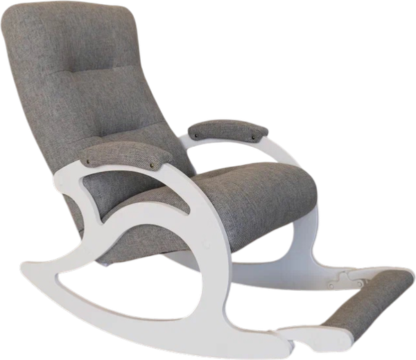 Изображение товара Кресло-качалка Glider Лаунж (светлый/серый/коричневый/молочный дуб)