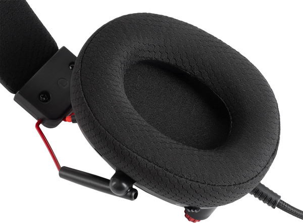 Изображение товара Наушники-гарнитура Оклик HS-L305G (черный/красный)