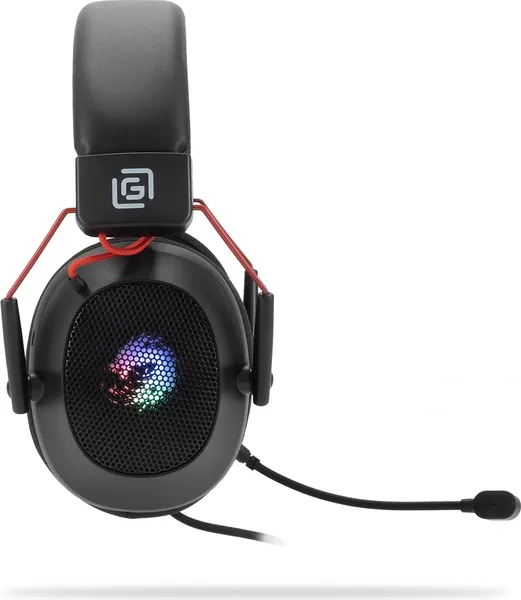 Изображение товара Наушники-гарнитура Оклик HS-L305G (черный/красный)