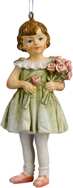 Изображение товара Елочная игрушка Erich Krause Decor. Малышка с цветами / 64536