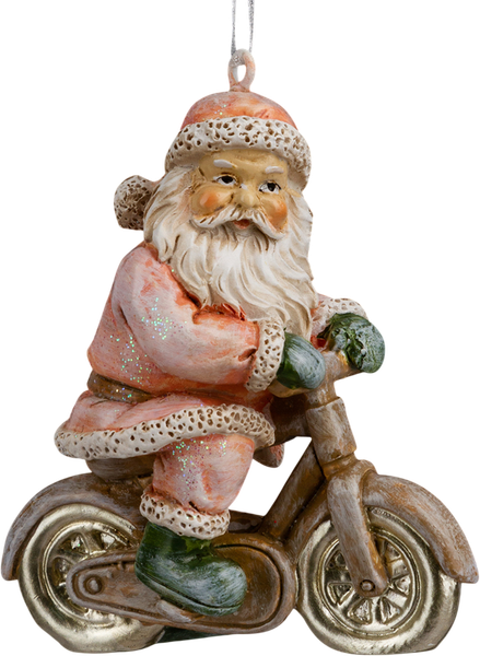 Изображение товара Елочная игрушка Erich Krause Decor. Санта на байке / 64540
