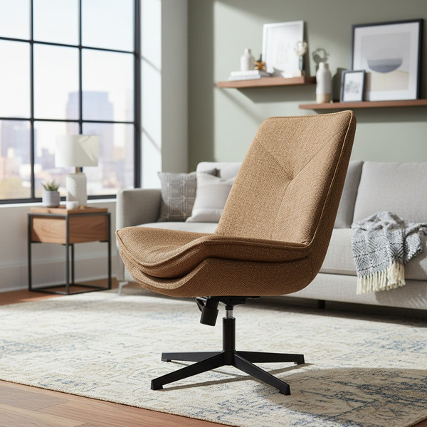 Изображение товара Кресло мягкое Tetchair Cosmo (велюр/букле, VT shape amber)