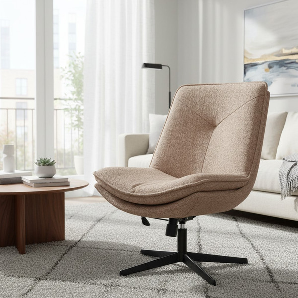 Изображение товара Кресло мягкое Tetchair Cosmo (велюр/букле, VT shape latte)