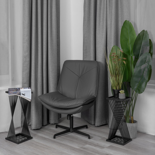 Изображение товара Кресло мягкое Tetchair Cosmo экокожа (графит)