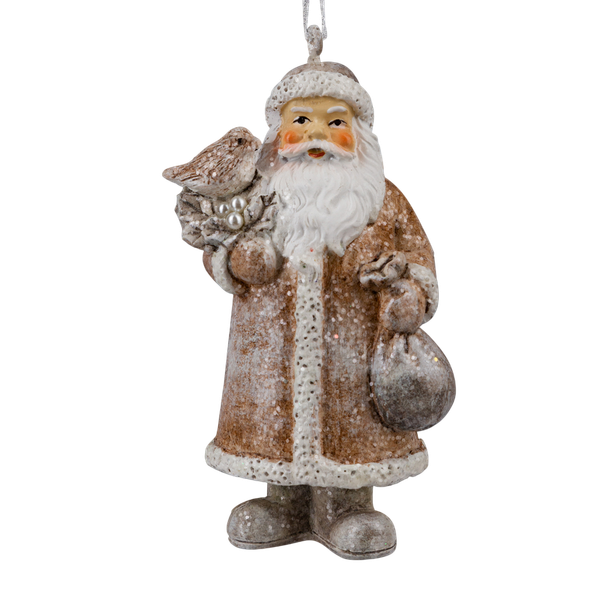 Изображение товара Елочная игрушка Erich Krause Decor. Дед Мороз с птичкой / 64554