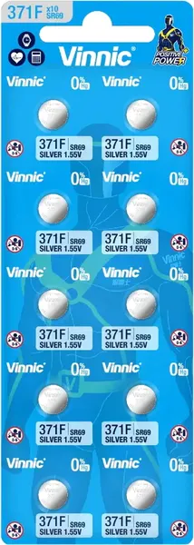 Изображение товара Комплект батареек Vinnic Watch 371F-C10 Silver 1.55V Bl.10 (10шт)