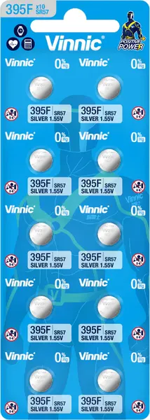 Изображение товара Комплект батареек Vinnic Watch 395F-C10 Silver 1.55V Bl.10 (10шт)
