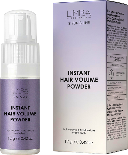 Изображение товара Текстурирующая пудра для волос Limba Cosmetics Instant Hair Volume Powder (12г)