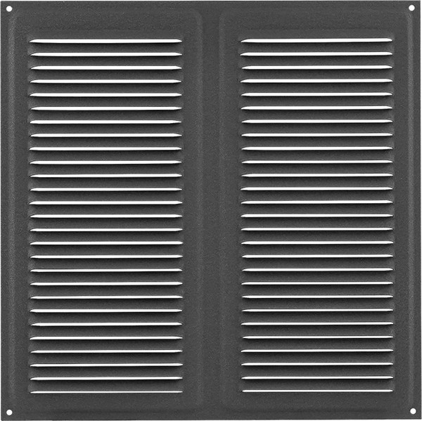 Изображение товара Решетка вентиляционная Нора-М 250x250 с сеткой / 19419 (мокрый асфальт)