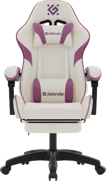 Изображение товара Кресло геймерское Defender Serenity / 64833 (белый/фиолетовый)
