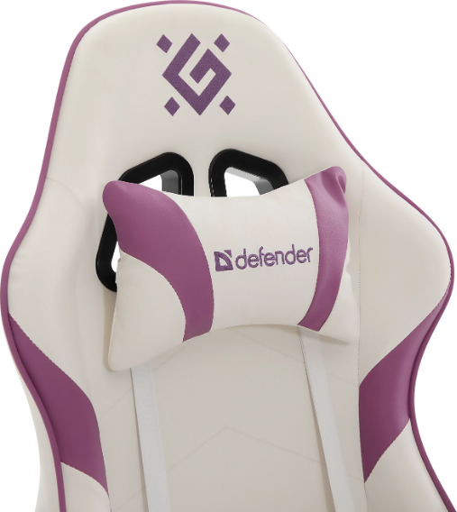Изображение товара Кресло геймерское Defender Serenity / 64833 (белый/фиолетовый)